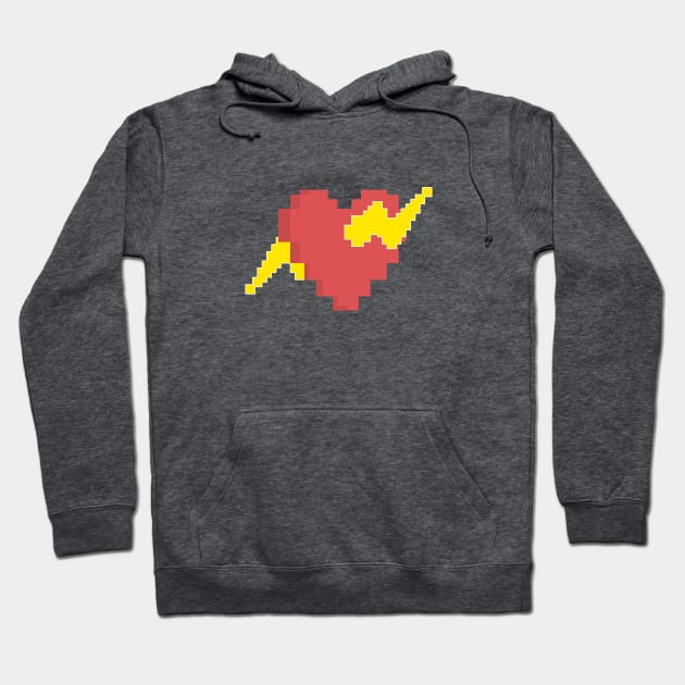 8Bit Heart Hoodie by Holmesy